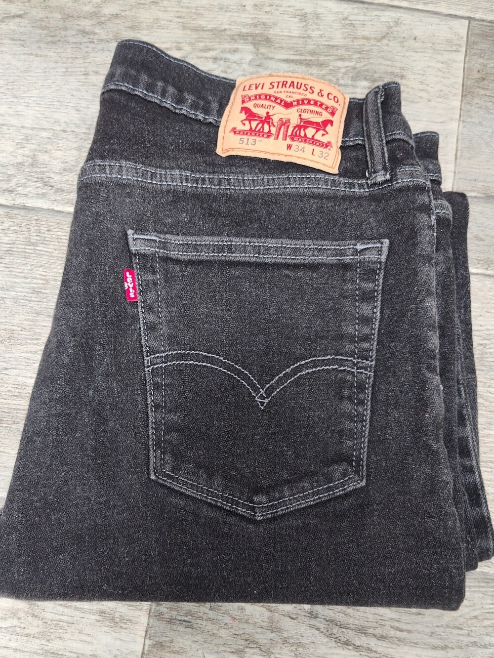 Levi’s 513 men’s Dark Gray/Charcoal jeans size 34